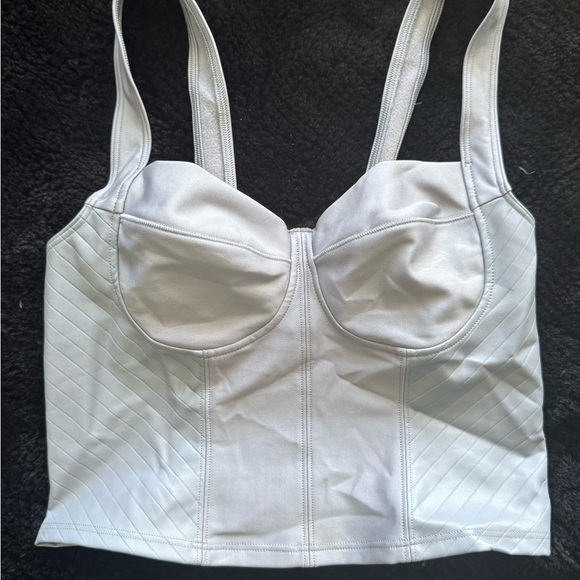 Alo grey bustier top sport bra - Picture 1 of 4